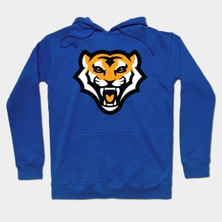 Unleash the Roar: Growling Fierce Tiger Sports Mascot T-shirt for Athletes Hoodie